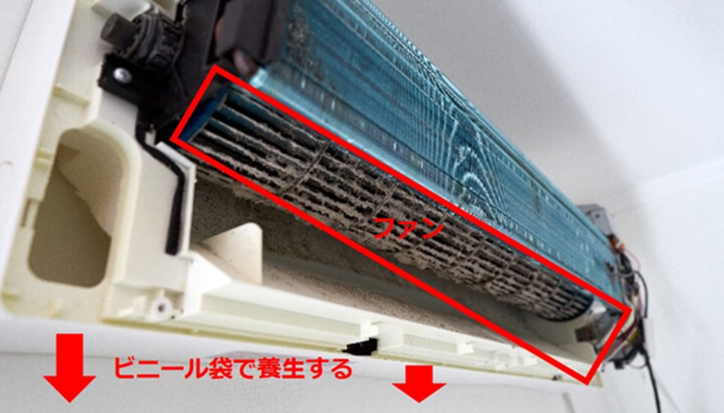 エアコンのファンの掃除の仕方
