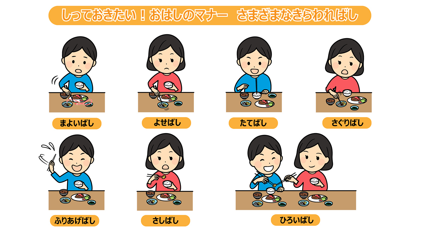 しっておきたい！おはしのマナー　さまざまなきらわればし