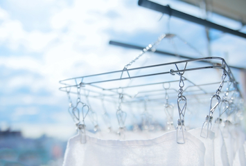 外干ししている洗濯物